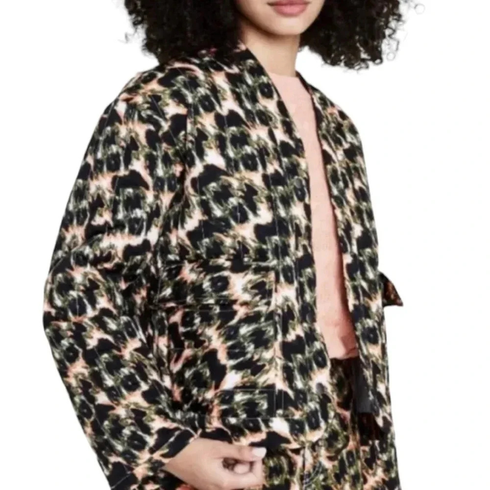 Women's Rachel Comey X Target Animal Print Quilted Cropped Jacket Size S
